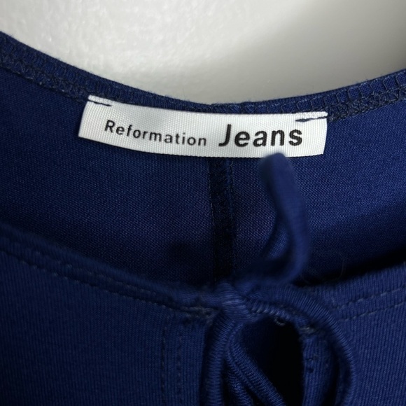 Reformation Scoop Neck Jersey Knit Fit & Flare Midi Dress up - Picture 5 of 6